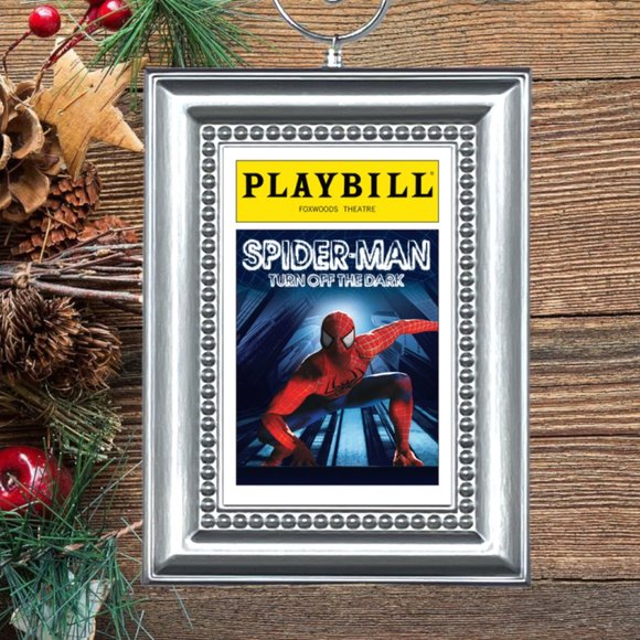 Spider-man Turn Off The‎ Dark Broadway Musical Playbill Christmas Tree Ornament - Picture 1 of 3